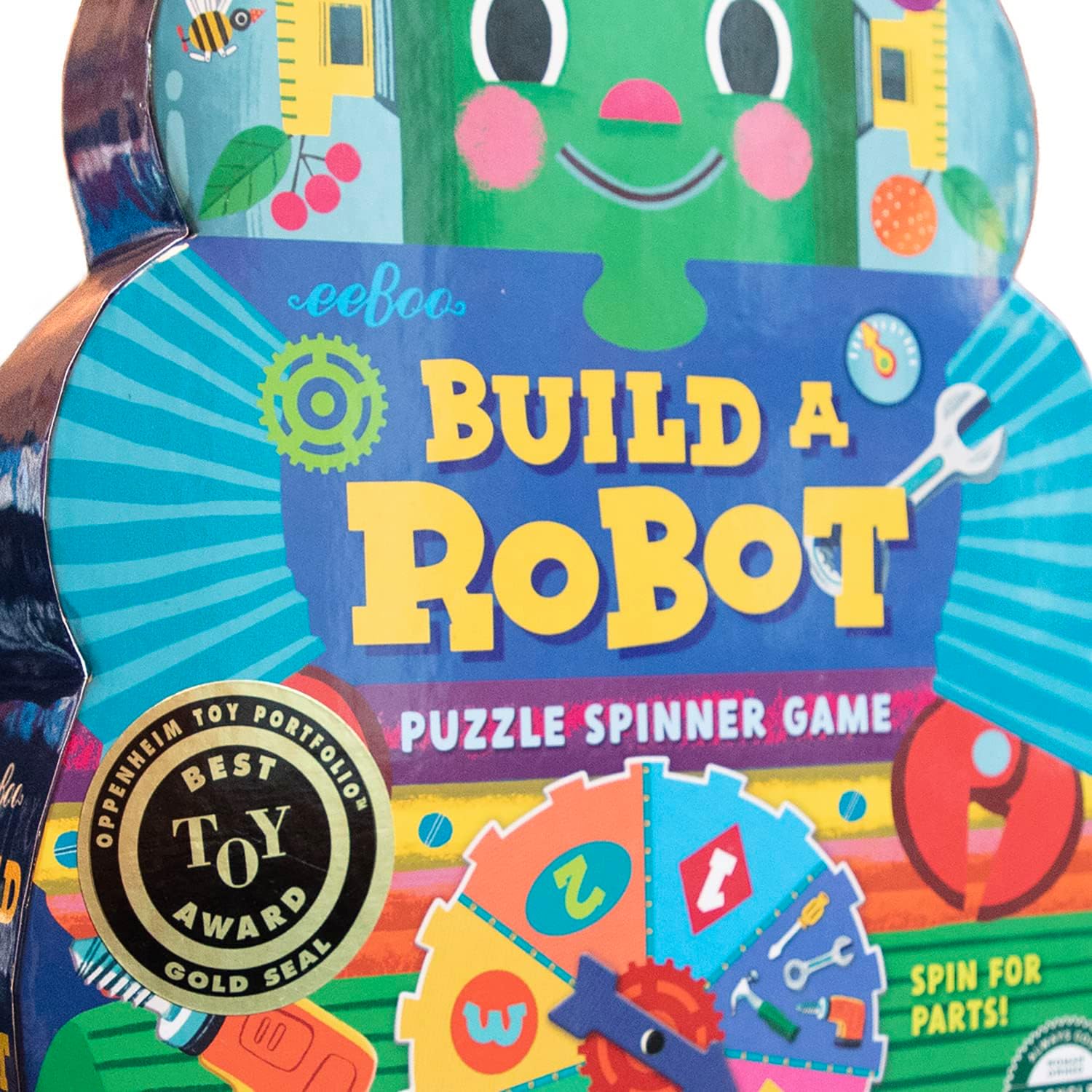 eeBoo Build a Robot Spinner Game, Matching Game, Ages 3+, 2-4 Players - Image 6