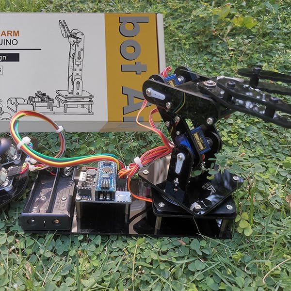 Robot Arm for Arduino, Smart Robot Building Kit That can Memorize and Repeat Movements for Beginners/Teens/Adults to Learn Electronic, Programming, Math and Science - Image 6