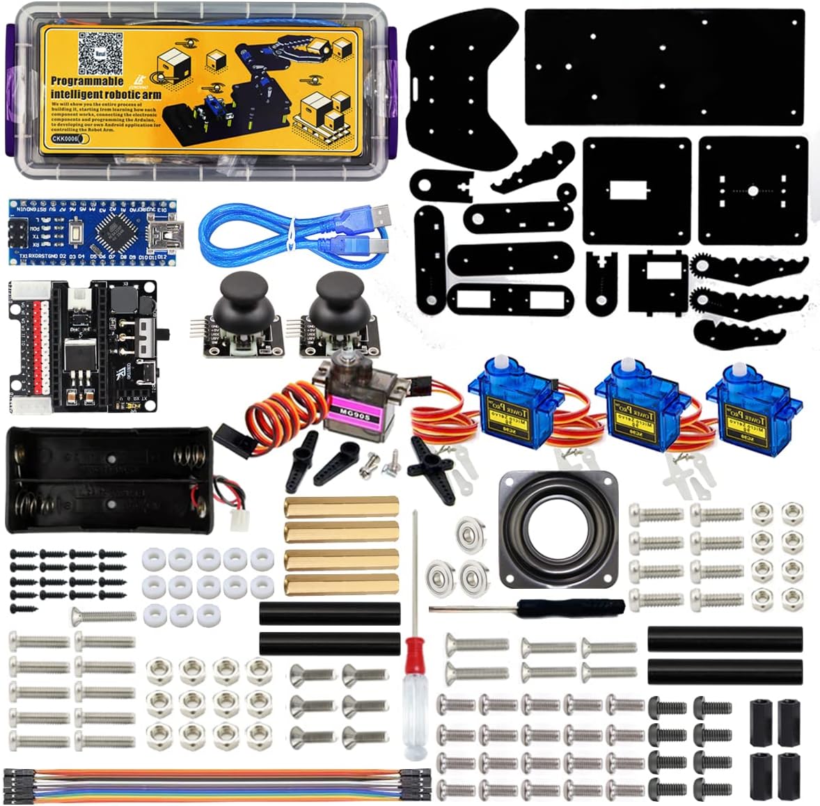 Robot Arm for Arduino, Smart Robot Building Kit That can Memorize and Repeat Movements for Beginners/Teens/Adults to Learn Electronic, Programming, Math and Science - Image 7